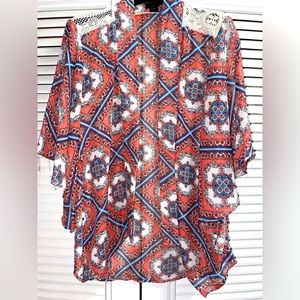 Womens Floral Summer Cardigan/Beach Coverup